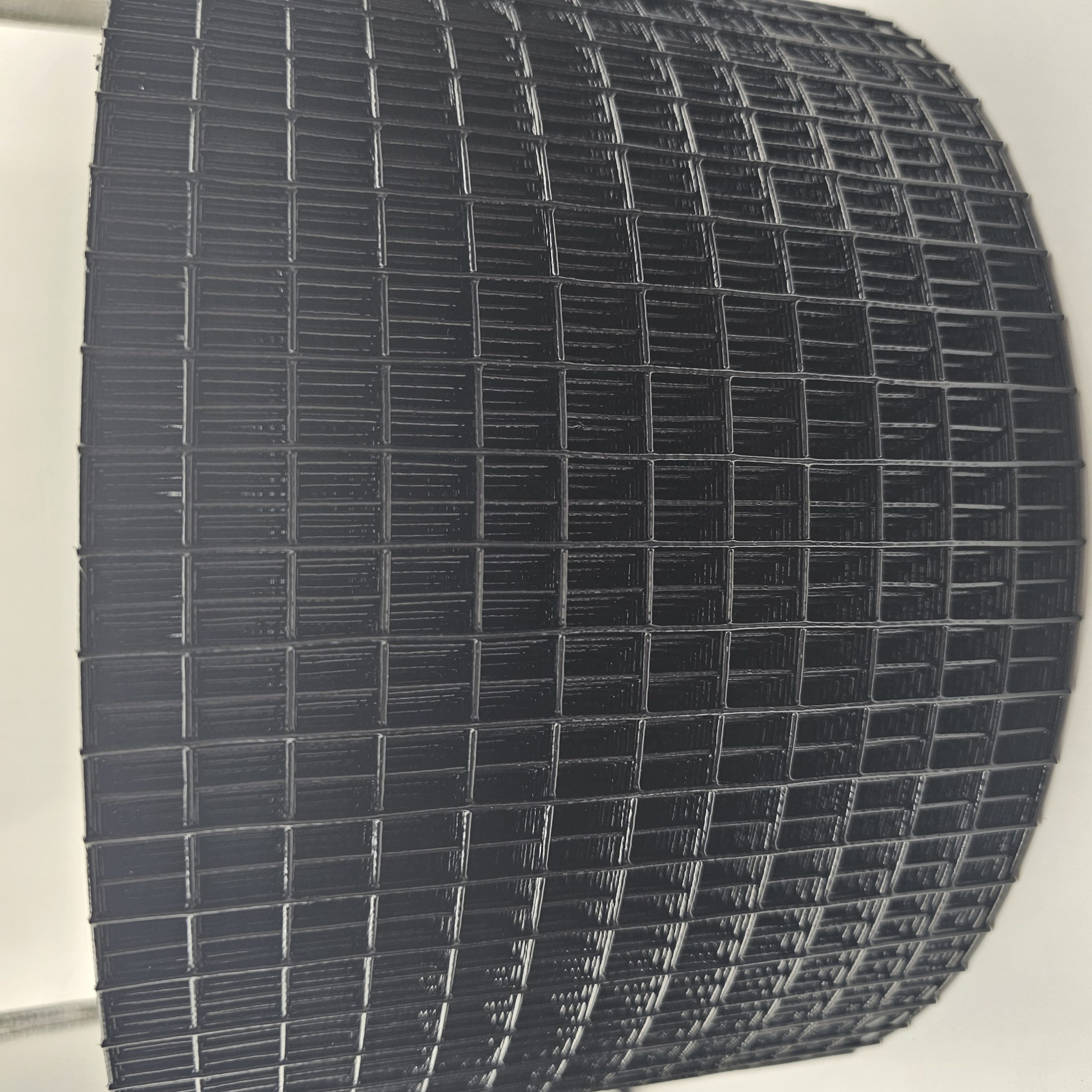 PVC-coated steel solar bird mesh height closeup